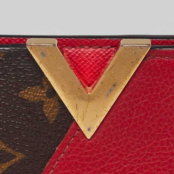 Louis Vuitton Monogram Canvas Cerise Leather Kimono Wallet - Picture 4 of 9